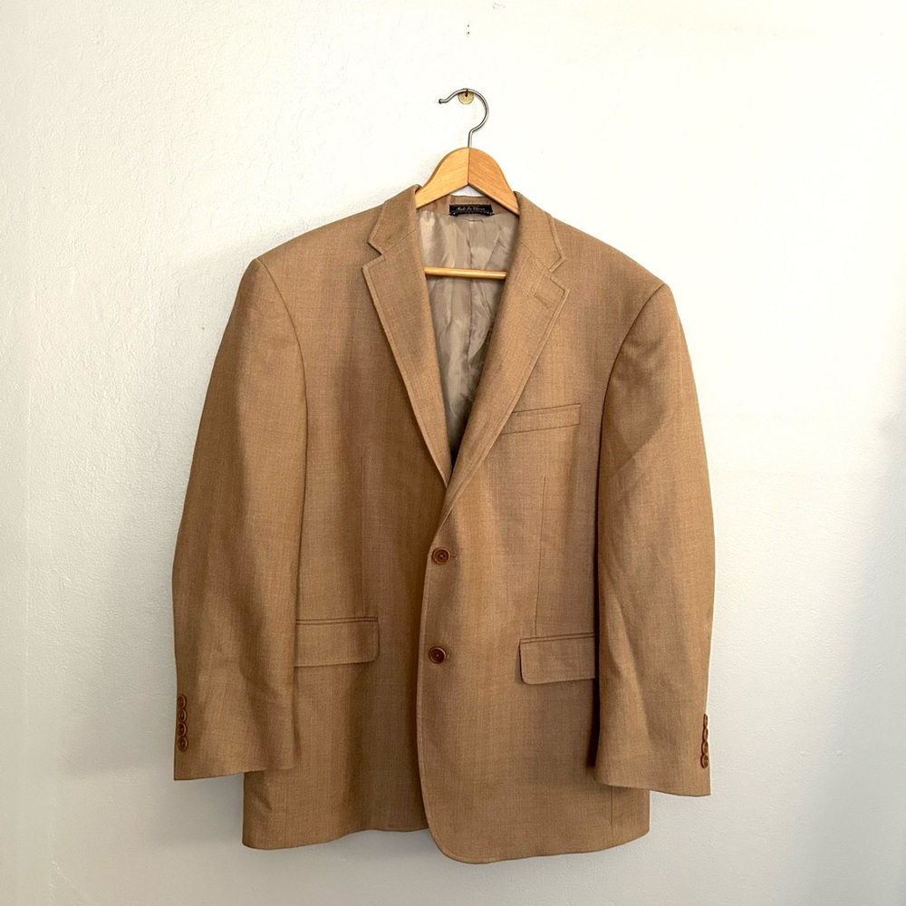 Tommy Hilfiger Silk Wool Blend Suit Jacket